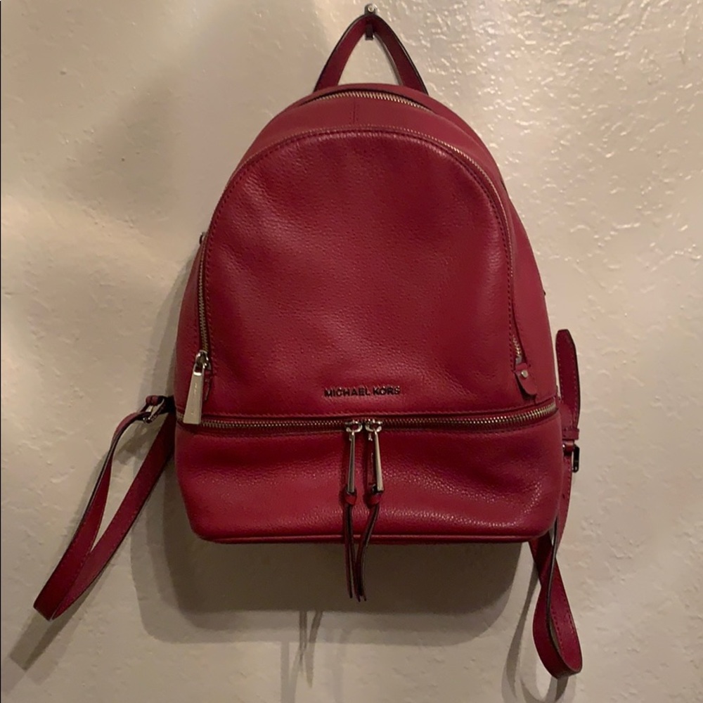 Gently Used Michael Kors Leather Backpack